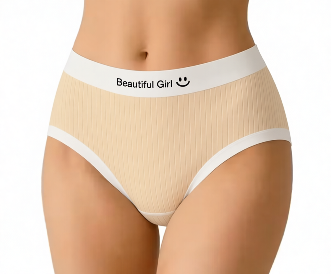 Women’s Soft & Stretchable High-Waist Panty – Beautiful Girl Print (Pack of 2)