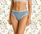 Women’s Cotton Blend Mid-Waist Printed Panty Combo – Soft, Stretchable & Daily Wear Underwear (Pack of 5)